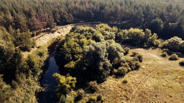 Река Потудань с квадрокоптера. смотреть онлайн