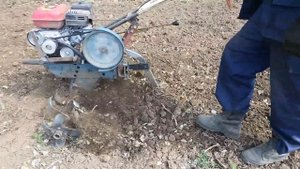 Как я пашу мотоблоком (фрезами).