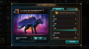 How to get the Exalted Thunder Wolf in Wolf Tales Home & Heart