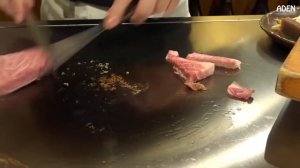 Unintentional ASMR 🔪 Rare Japanese Kobe & Wagyu Beef Prep w⧸ Private Chef (sizzling grill sounds：)