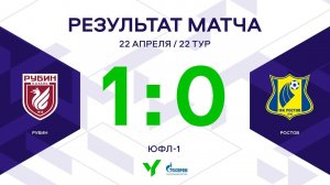 ЮФЛ-1. Рубин – Ростов. 22-й тур. Обзор