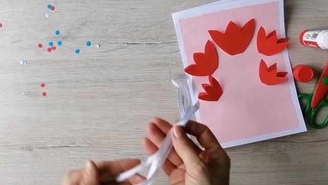 ОТКРЫТКА НА 8МАРТА ???/ ПОДЕЛКИ НА 8МАРТА СВОИМИ РУКАМИ / АППЛИКАЦИЯ ЦВЕТЫ МАМЕ / DIY CRAFTS IDEAS