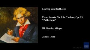 Ludwig van Beethoven, Piano Sonata No. 8 in C minor, Op. 13, "Pathetique", III. Rondo: Allegro