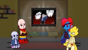 Undertale reacts to underverse 0.0 || !Not canon reactions! || part 1 || 1/7 || GCRV