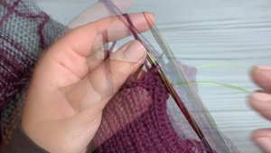 Эластичное закрытие резинки 1*1 спицами, в круговом вязании