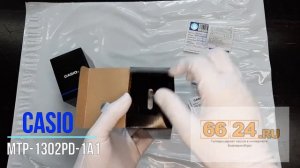 Наручные часы мужские Casio MTP-1302PD-1A1 в круглом корпусе на прочном стальном браслете