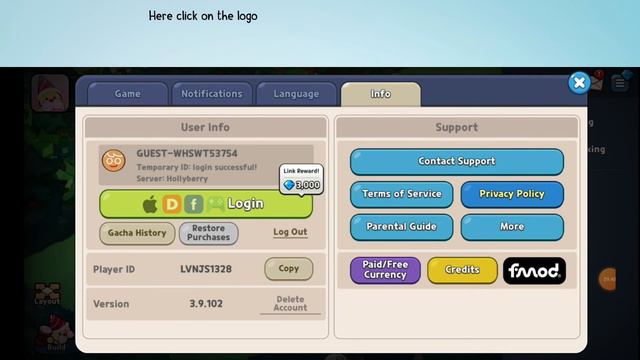 How to Logout from Cookie Run Kingdoms account