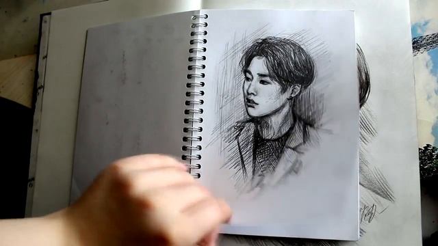 MY SKETCHBOOK| ОБЗОР СКЕТЧБУКА/ KPOP|EXO|BTS смотреть онлайн