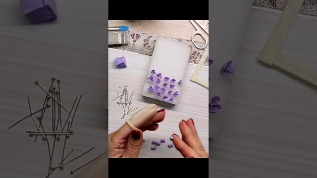 Создадим сирень из полимерной глины