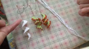 Макраме. Мастер класс."Серьги-спиральки"