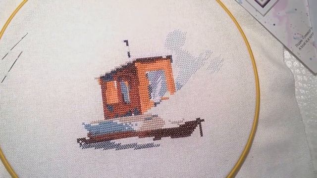 Рыбацкая лодка от Панна. Обзор набора, процесс и готовая работа. смотреть онлайн