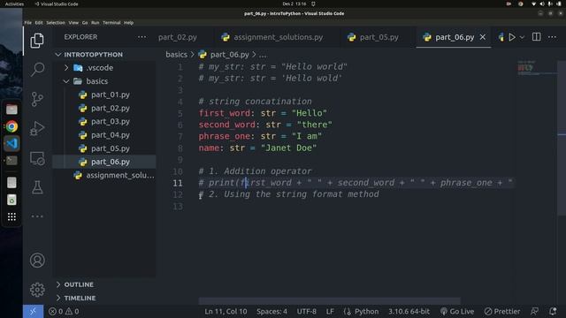 String and String Methods In Python | Python Tutorial - Python Full Course 2023