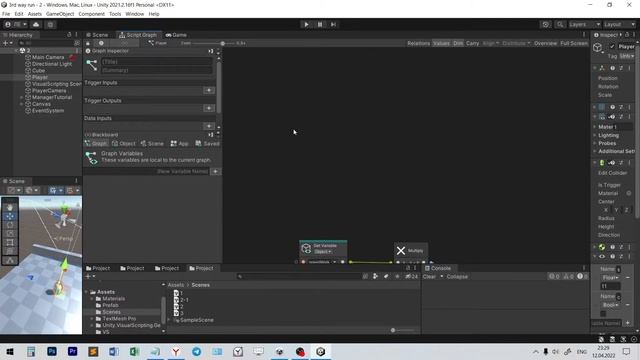 Управление персонажем используя визуальное программирование | Unity Visual Scripting