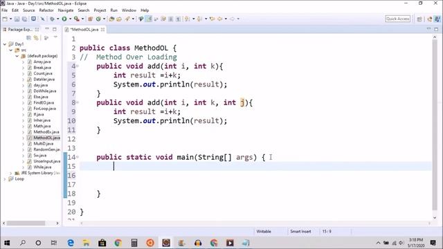 Method Over Loading | Object Oriented Programming Java |Polymorphism
