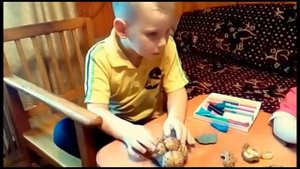 ежик из каштанов