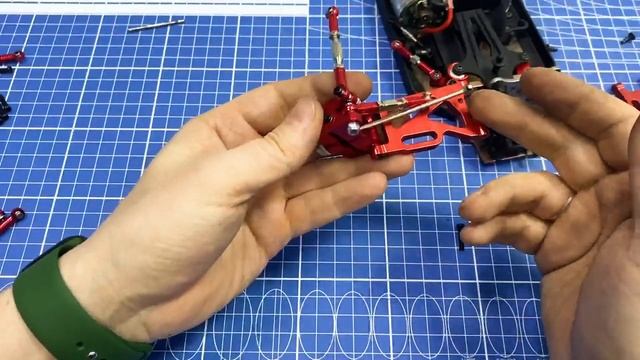 Тюнинг модели WLtoys 144001 в алюминиевую подвеску