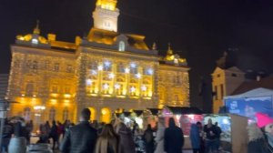 Новый год в Нови-Саде. Рождественская ярмарка в Сербии. Christmas market in Novi Sad, Serbia