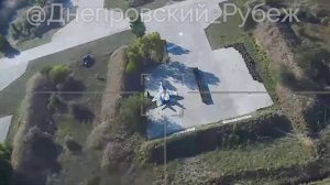 Удар Ланцета по самолету МиГ-29 ВСУ на аэродроме Долгинцево, Днепропетровской области