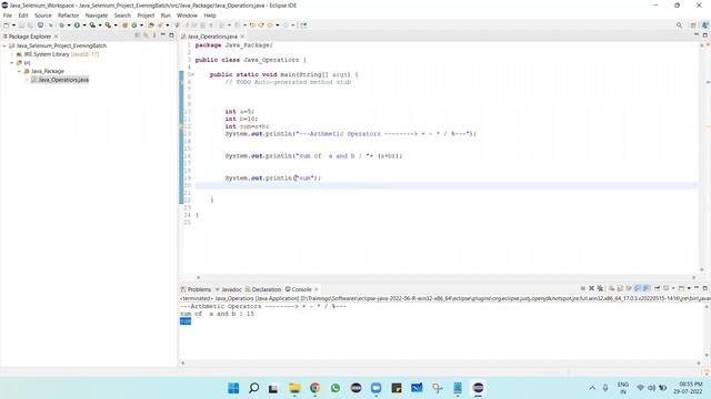 Tutorial-4: Java Operators
