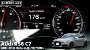 Audi RS6 Acceleration Battle Разгон 0 100 Audi RS6 разных поколений