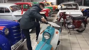 Мотороллер «Электрон». Заводим! Но, он с характером.
