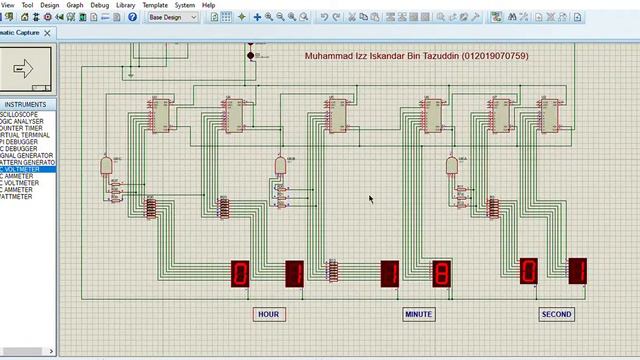 Final project (24 HOUR SYSTEM DIGITAL CLOCK) Proteus 8 Professional смотреть онлайн