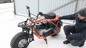 Мини-байк Скаут-Сафари 2. Зимний обзор.