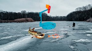 Простой способ Оснащения жерлиц. Зимняя рыбалка!