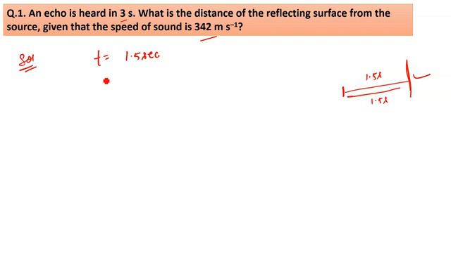 An echo is heard in 3 s. What is the distance of the reflecting surface from the source смотреть онлайн