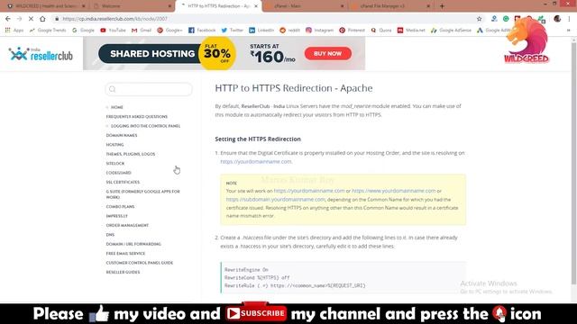 How to redirect "HTTP to HTTPS in cPanel" by edit .htaccess file on WordPress Website | 100% EasyWa смотреть онлайн