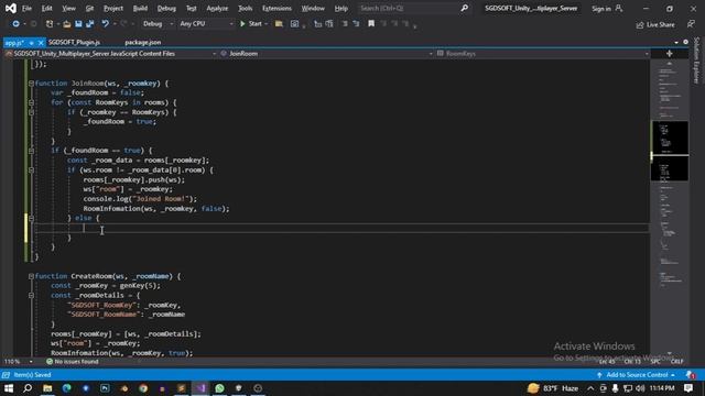 COMPLETE Unity Multiplayer Server tutorials with Node.JS WebSocket - Part 4 (full guide line)