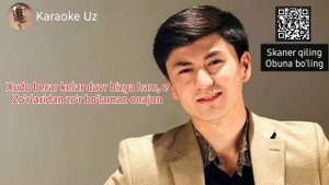 Shoxrux Ergashev - Zo'rlaridan zo'r bo'laman Onajon  | Karaoke minus | Karaoke uz kanali