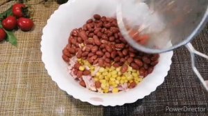 Рецепт Салата с Фасолью и Корейской Морковью/Салат с Морковью По-Корейски/Салат с Сухариками