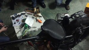 Установка электроколеса 3kW на "Днепр" подключаем через резистор в 60ом