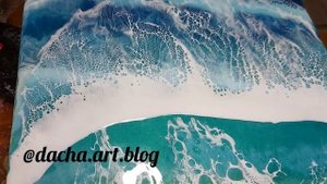 Создаем волны из эпоксидной смолы/Creating waves in epoxy resin