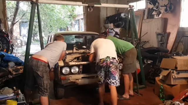 Вкидываем двигло) ваз 2106 замена двигателя установка двигателя как поставить двигатель на ваз