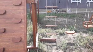 Детский деревянный игровой комплекс