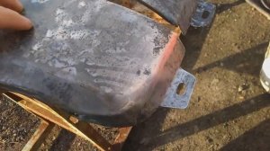 Автолюбительское восстановление фрагмента переднего крыла.