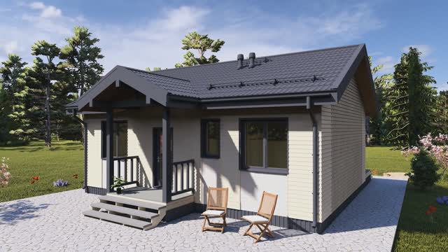 Каркасный дом Астра 79-1 по PREFAB технологии 👍🤩🎁