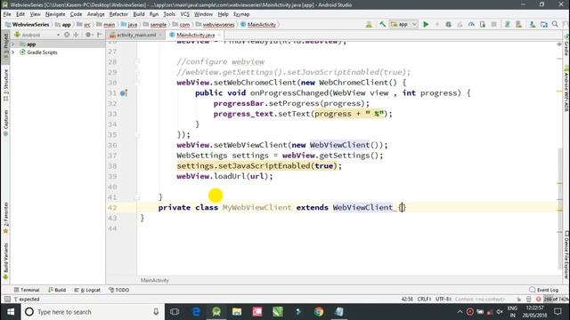 Webview Tutorial 1 | Horizontal Progress Bar with Progress TextView | Tutorial 14 Dark Coder смотреть онлайн