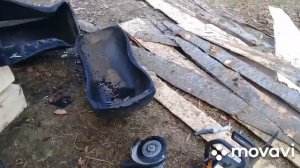 Как разрезать покрышку. Кормушка для телят и свиней...