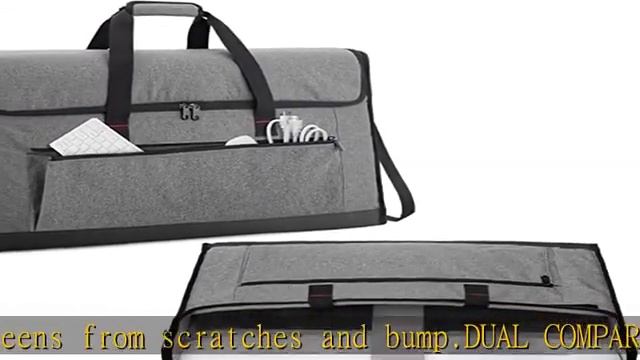 Trunab Monitor Carrying Case 24-27 Inch Padded Travel Bag Hold Up to 2 LCD Screens/TVs, Not Compati смотреть онлайн