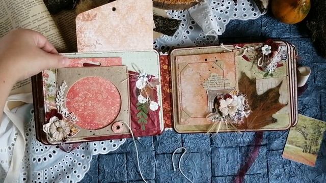 Обзор осеннего фотоальбома / скрапбукинг / осенний фотоальбом смотреть онлайн