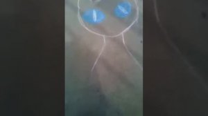 Как БЫСТРО и КРАСИВО нарисовать на асфальте кошку?!