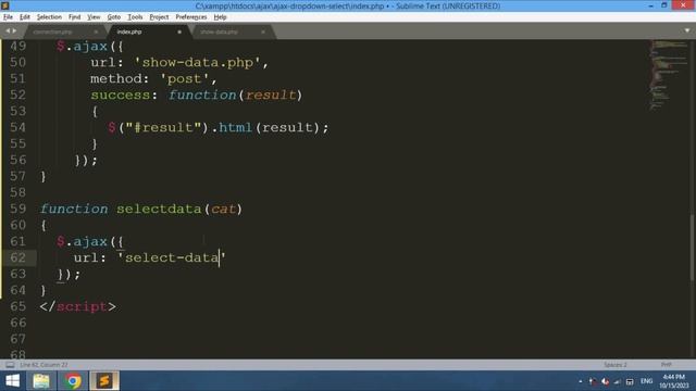 Filter Data with Dropdown selection using AJAX in PHP & MySQL with Source Code