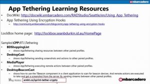 C++Builder Skill Sprint - Encrypting AppTethering