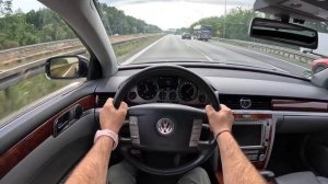 2008 Volkswagen Phaeton [3.0 TDI 235HP] |0-100| POV Test Drive #1758 Joe Black