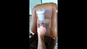 Покраска сидений автомобиля легко и быстро.Краска для кожи Catyur