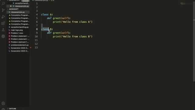 Python Tutorial | Multiple Inheritance| Method Resolution Order| PART 1