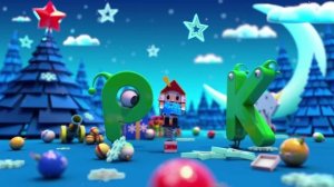 Заставка для канала PK с участием анимационных героев P и K